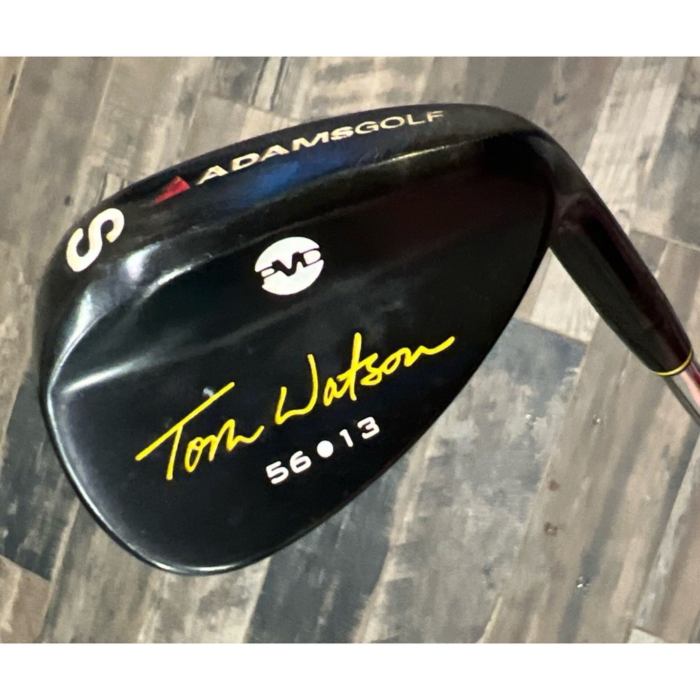 ADAMS Golf Tom Watson PVD Sand Wedge SW 56° 13 BOUNCE RH Steel Shaft Nice!